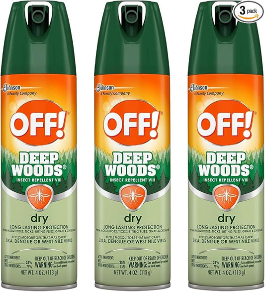 OFF! Deep Woods Sportsman Insect Repellent 4 oz. (Pack of 3)