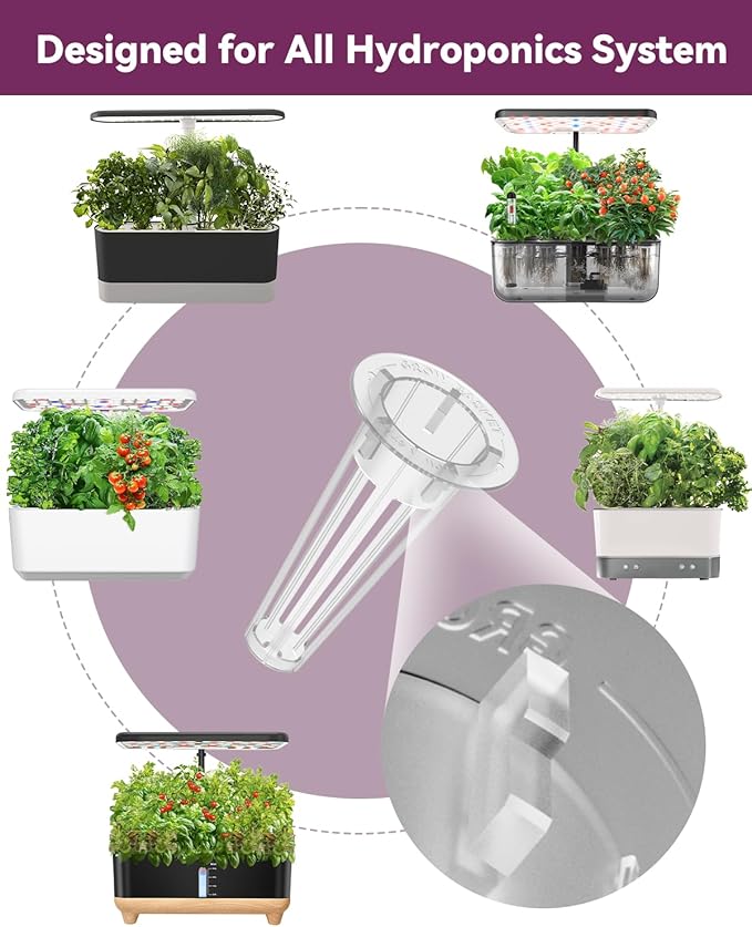 Salad Seed Pod Kits for AeroGarden, iDOO Hydroponics Growing System Herb Garden, Including American Fast Lettuce, Buttercrunch Lettuce, Red Cherry Tomato, 400+ Seeds, 8-Pods