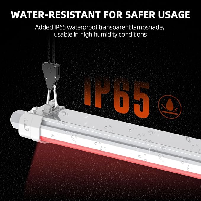 Spider Farmer GlowR40 LED Plant Grow Light, Deep Red Supplemental Lighting Bar 2ft, 650-665NM High Efficiency Growing for Indoor Plants Bloom Flower