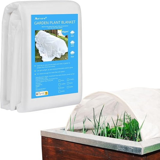 Abimars Thicker Plant Covers Freeze Protection 1.77 oz/yd², 5ft x 33ft Reusable Floating Row Cover for Garden, Frost Cloth Plant Freeze Protection, Plant Blanket for Outdoor Plants