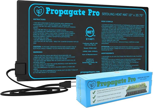 Seedling Heating Mat | Fits (1) Standard 1020 Tray | Germination Grow Heat Pad for Seed & Starter Plants Soil Warmer for Indoor Home Gardening (10x20 Single)