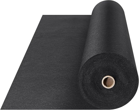 VEVOR Geotextile Landscape, 4ft x 100ft 8 oz Non-Woven PP Drainage 350N Tensile Strength & 440 N Load Capacity, for Ground Cover, Garden Fabric, French Drains, Black
