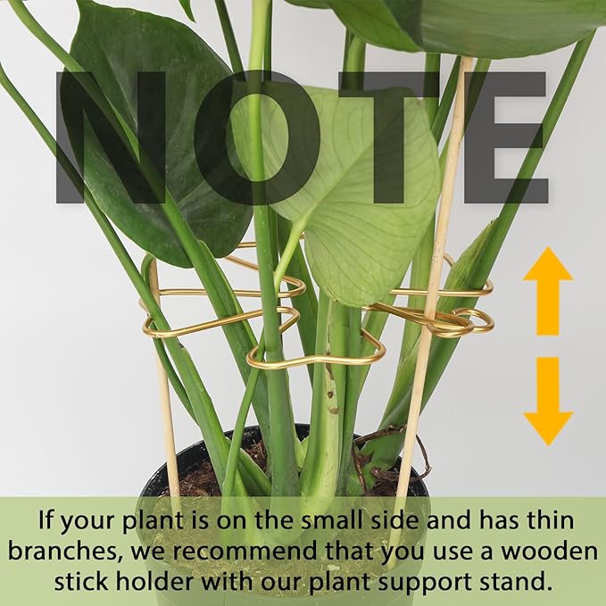 PRETTY JOLLY 5PCS Iron Monstera Plant Support Stakes Premium Plant Stand for Indoor & Outdoor Plants Practical Leaf Holders,Durable Trellis Accessories for Gardening Enthusiasts(Tree)