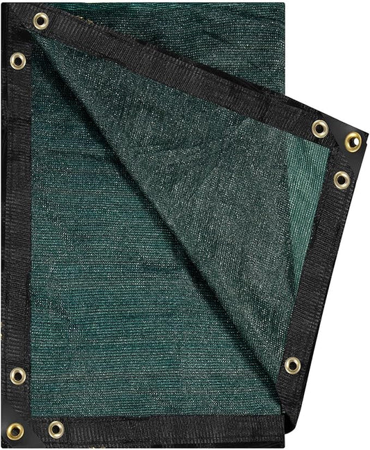 E.share 90% Heavy Duty Shade Cloth for Garden, 10 Ft X 18 Ft Sun Shades Outdoor Patio with Grommets for Plant Covers,Porch Screen,Pergola Shade Cover,Greenhouse,Green