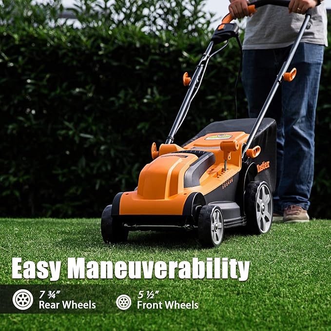 LawnMaster MEB1014K Electric Lawn Mower 15-Inch 11AMP, 11AMP 15-Inch