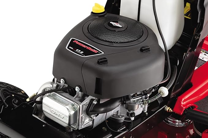 Craftsman 42" Gas Riding Lawn Mower with 17.5 HP* Briggs and Stratton Single-Cylinder Engine, Gas Lawn Tractor with 7-Speed Transmission, Red/Black