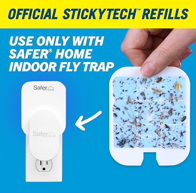 Safer Home SH506 Trap Refill Pack of Glue Cards for SH502 Indoor Fly Trap, 6 Count (Pack of 1)
