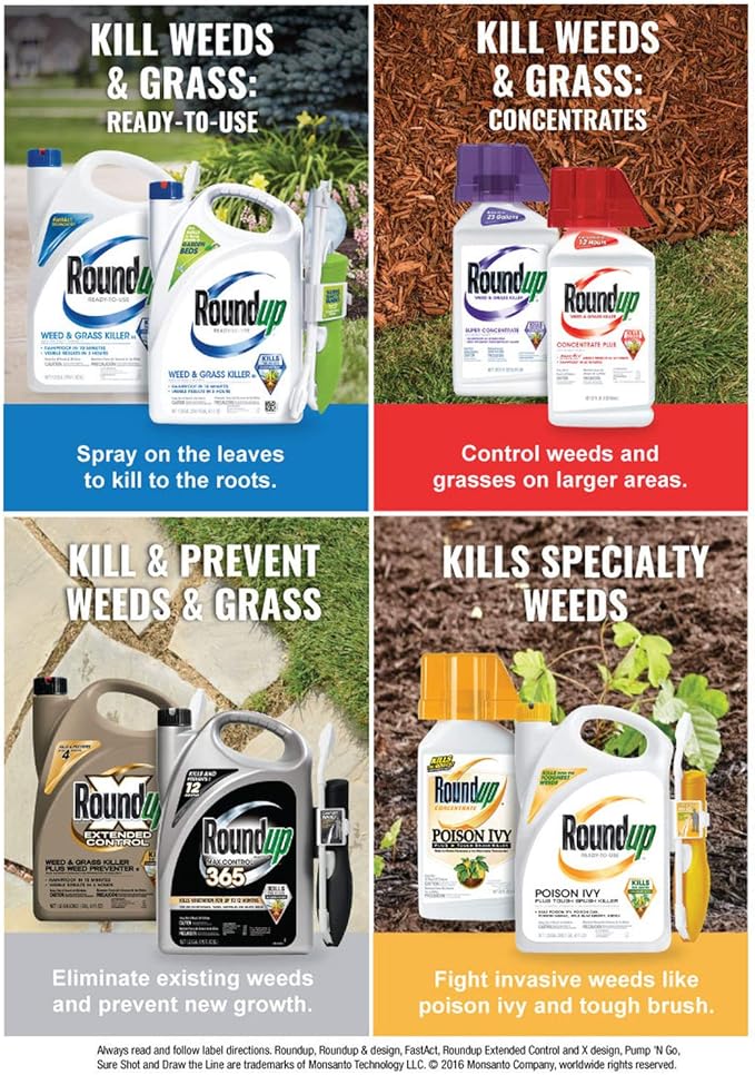 Roundup Ready-To-Use Max Control 365 with Comfort Wand, 1.33 gal.