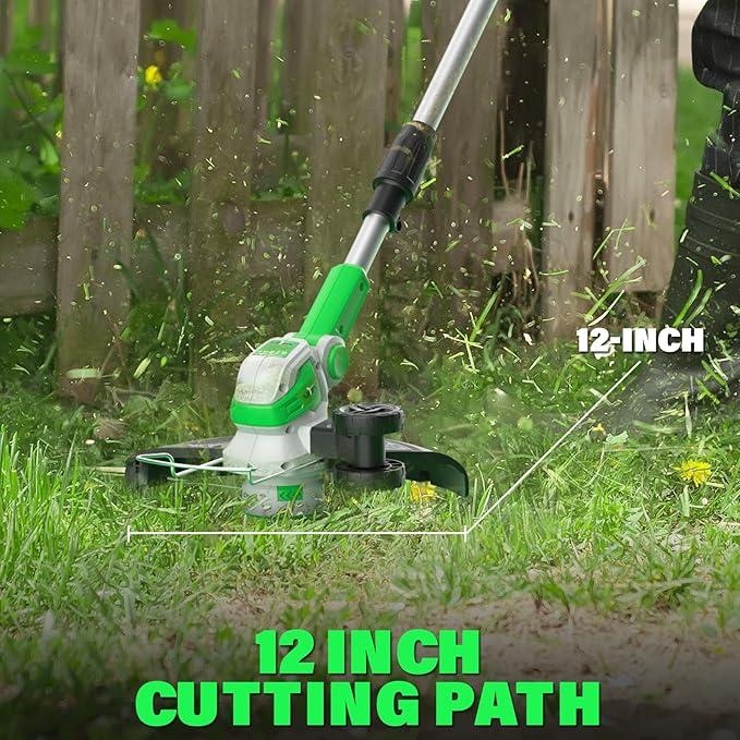 SOYUS Cordless13 Inch 20V Lawn Mowers & 20V 12 Inch String Trimmer