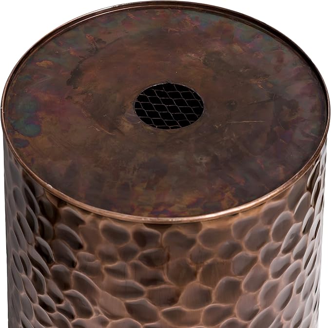 H Potter Large Tall Planter Pots Outdoor Indoor Copper Flower Decorative Set of Two GAR684 (Set of Two)
