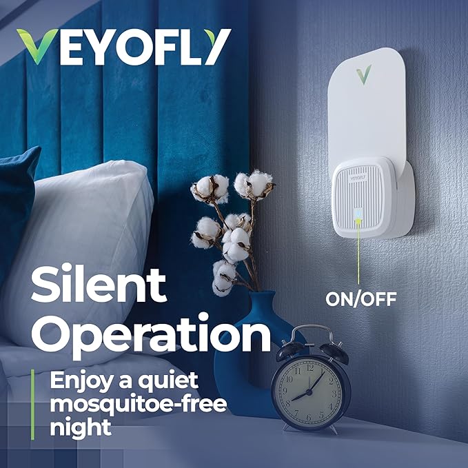 VEYOFLY Fly Trap Indoor, Fruit Fly Traps for Indoors, (4 Device + 12 Refills) Gnat Traps for House Indoor, Fly Catcher Indoor, Plug in Light Flying Insect Trap, Bug Light Killer, Fly Trap