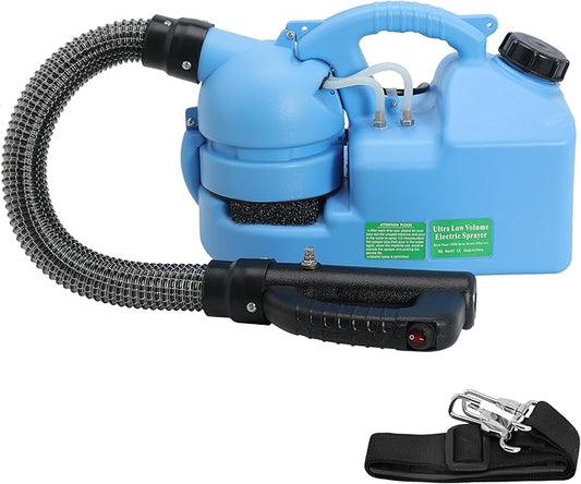 7L (1.85 Gallon) Electric ULV Fogger Machine, Portable Fogger Sprayer Machine Electric Atomizer Ultra Low Volume Sprayer for Home Indoor and Outdoor Cleaning Spraying Use, 1 Pack