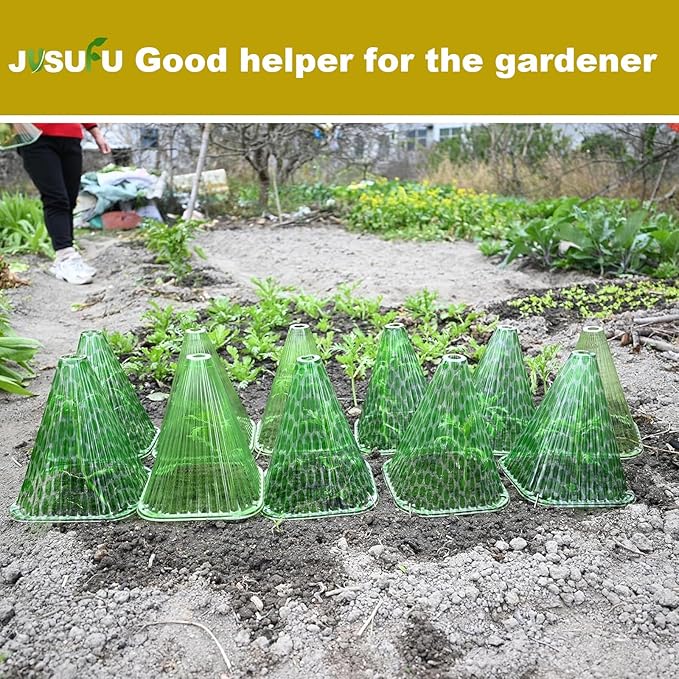 Garden Cloches for Plants,20 Pack Plant Covers Reusable Plant Bell Cover Protects Plants from Birds, Frost,Snails Etc.