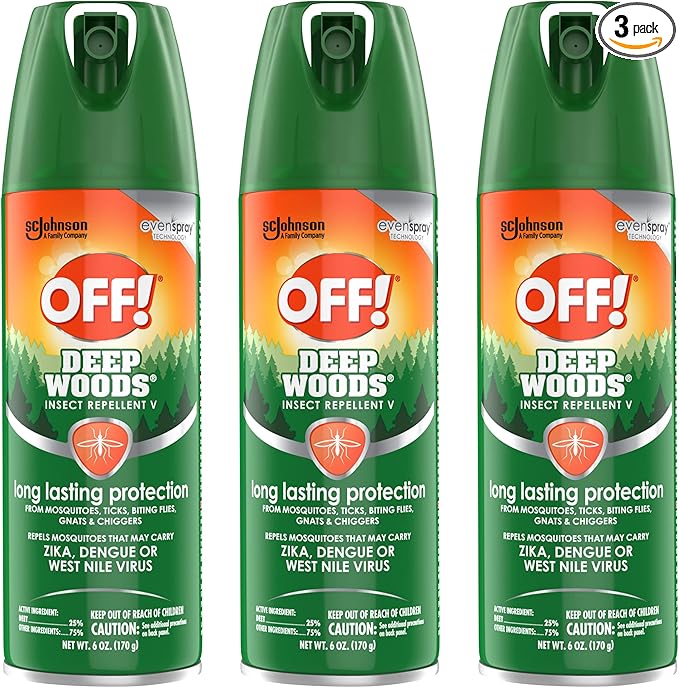 RaidOFF Off Deep Woods Insect Repellent 6oz (Pack of 3)
