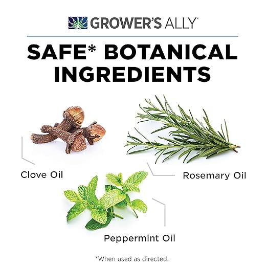 Grower's Ally Spider Mite Control Concentrate 1 qt | Natural Spider Mite & Insect Killer with Rosemary Oil - Trusted by Cultivators for Indoor and Outdoor Use - Makes 100 Gallons