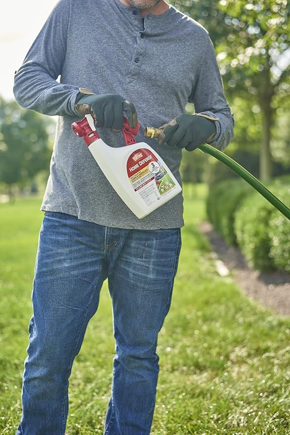Ortho Home Defense Insect Killer for Lawn and Landscape Ready-To-Spray, Kills Ants, Ticks, Mosquitoes, Fleas & Spiders, Treats up to 5,300 sq. ft., 32 fl. oz.