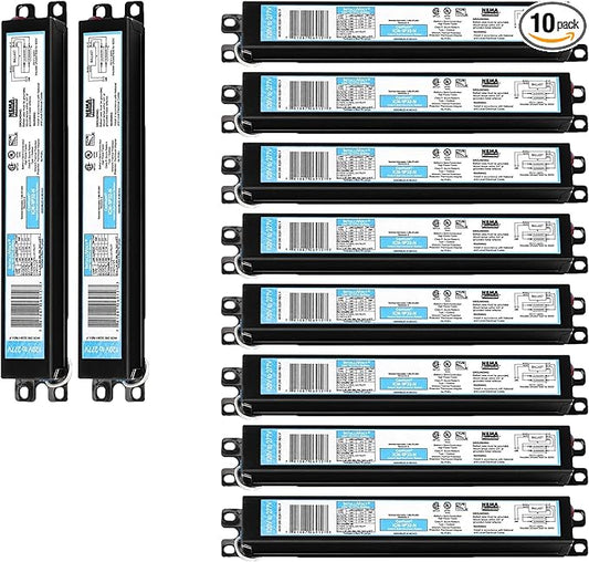 ICN1P32N, 120-277V, 50-60Hz Input Frequency, Solid Wire Type, Instant Start Centium Electronic Fluorescent Ballast for 1 F32T8 Lamp Type, Indoor/Outdoor Use with Automatic Restart Ballast Box, 10 Pack