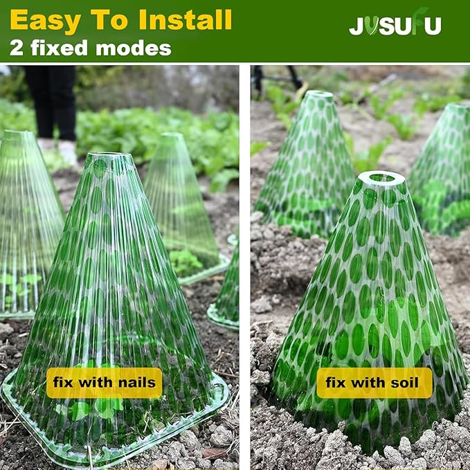 Garden Cloches for Plants,20 Pack Plant Covers Reusable Plant Bell Cover Protects Plants from Birds, Frost,Snails Etc.