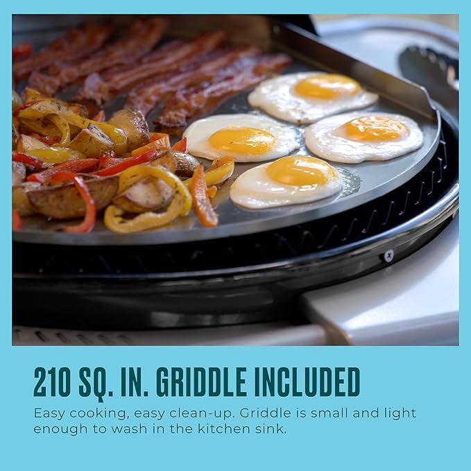 Bistro Pro Electric Grill & Griddle + Charcoal Mode, Black - 25302145