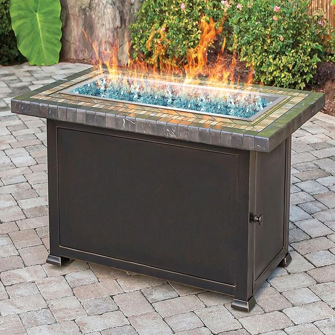 Stanbroil 24 x 8 Inch Rectangular Drop-in Fire Pit Pan with H-Burner, Gas Fire Pit Insert for DIY Fire Table, 304 SS, 90,000 BTU Max