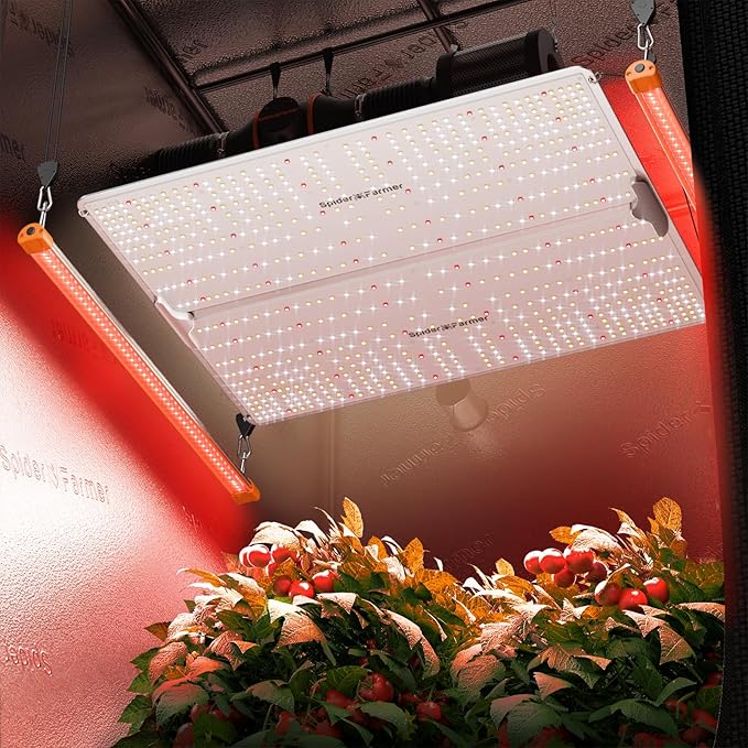 Spider Farmer SUPP-R30 Red LED Grow Light Bars 23.6" Long, 660nm Deep Red Supplemental Light for Indoor, Grow Tents