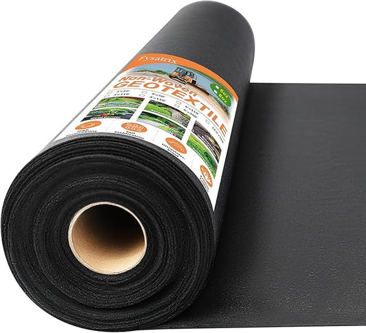8oz 6FTx300FT Non Woven Geotextile Fabric for French Drains, Landscaping, Underlayment, Weed Control, Construction, Erosion Control