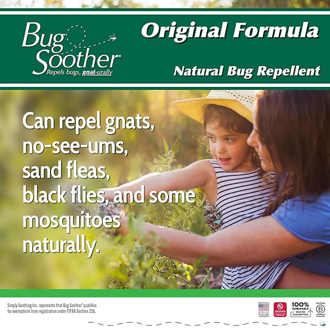 Bug Soother Spray 32 oz. - Natural Insect, Gnat and Mosquito Repellent & Deterrent with Essential Oils - 100% DEET-Free Safe Bug Spray for Adults, Kids, Pets, Environment - Made in USA…