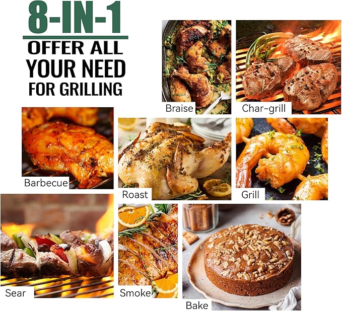 Z GRILLS Wood Pellet Grill Smoker with PID 2.1 Controller, 697 Cooking Area, Meat Probes, Rain Cover for Outdoor BBQ, 7002C
