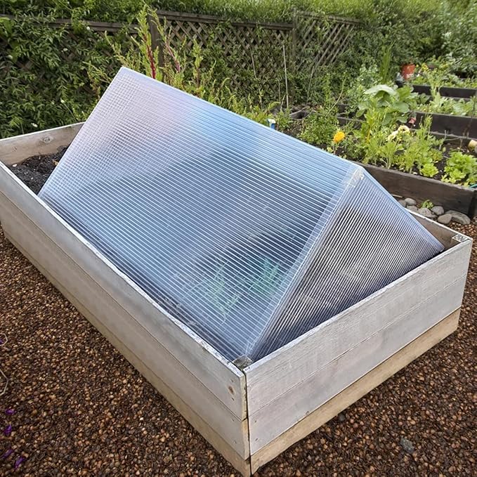 18 Pcs Polycarbonate Greenhouse Panels, 4' x 2' x 0.16'' Twin-Wall Panels, Polycarbonate Sheet for All Weather Outdoor Garden and Greenhouse Covering