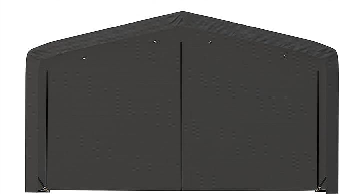 ShelterLogic ShelterTube Garage & Storage Shelter, 20' x 32' x 12' Heavy-Duty Steel Frame Wind and Snow-Load Rated Enclosure, Gray