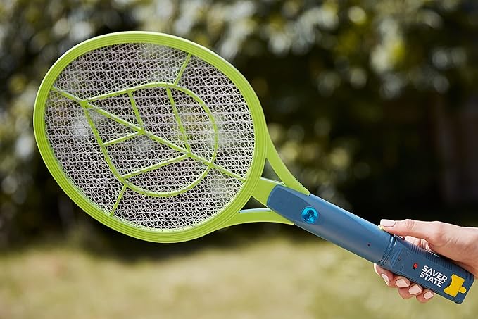 SWAT IT! Handheld Bug Zapper Racket, Rechargeable Electronic Fly Swatter Zapper, 4000 Volt, USB Charging Cable, 2 Pack (Mini)