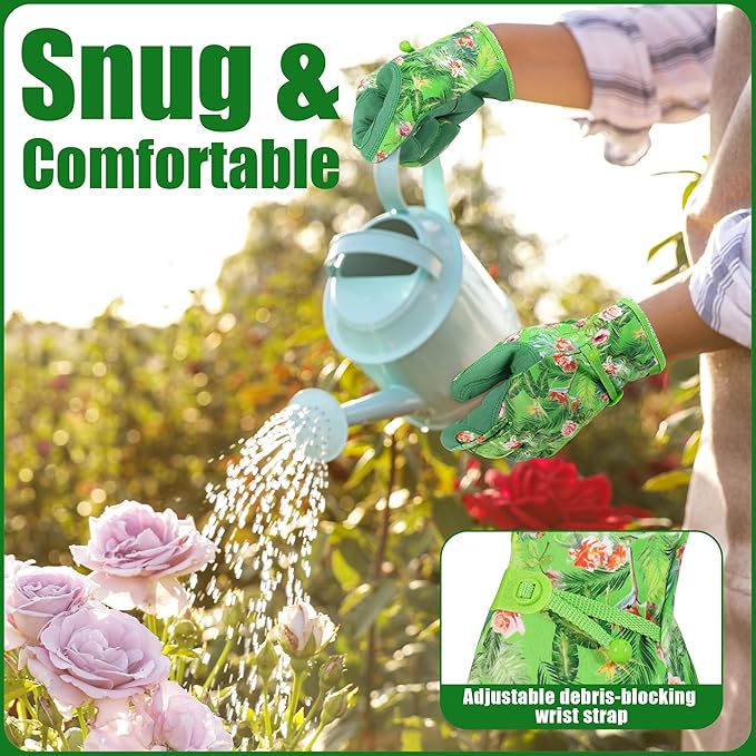 HANDLANDY Women Safety Work Gloves Utility Touch Screen Working Grip Glove for Yardwork Gardening Breathable Mechanic Gloves