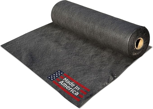 Heavy-Duty Sandbaggy Non-Woven Geotextile Landscape Fabric Roll, Made in USA, Lightweight Weed Barrier, UV Protected, 100 Lb Tensile Strength, French Drain, Erosion Control (5 ft x 50 ft Roll)