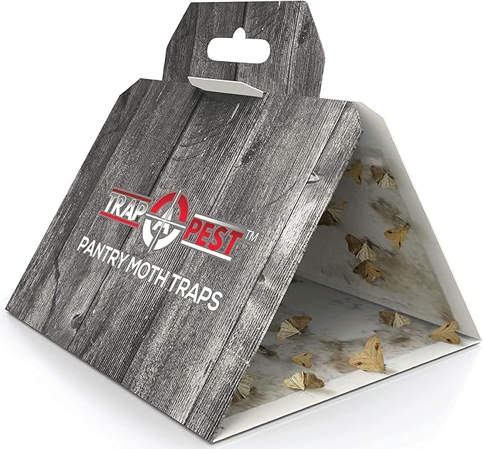 20 Pack Pantry Moth Traps - Safe and Effective for Food and Cupboard - Glue Traps with Pheromones for Pantry Moths - Trap a Pest