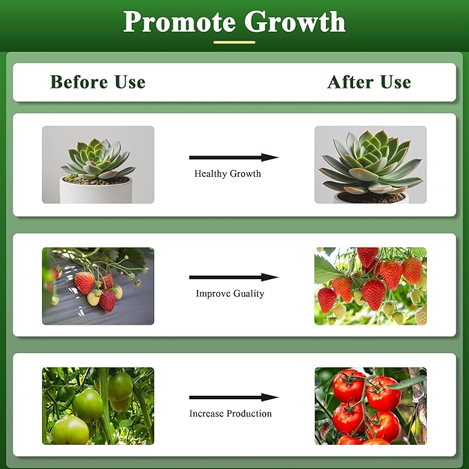 Outdoor LED Grow Lights, Waterproof String Plant Growing Light, Full Spectrum Growth 12 Light, Suitable for Garden, Farm, Flower, Seedling Greenhouse Grow Light