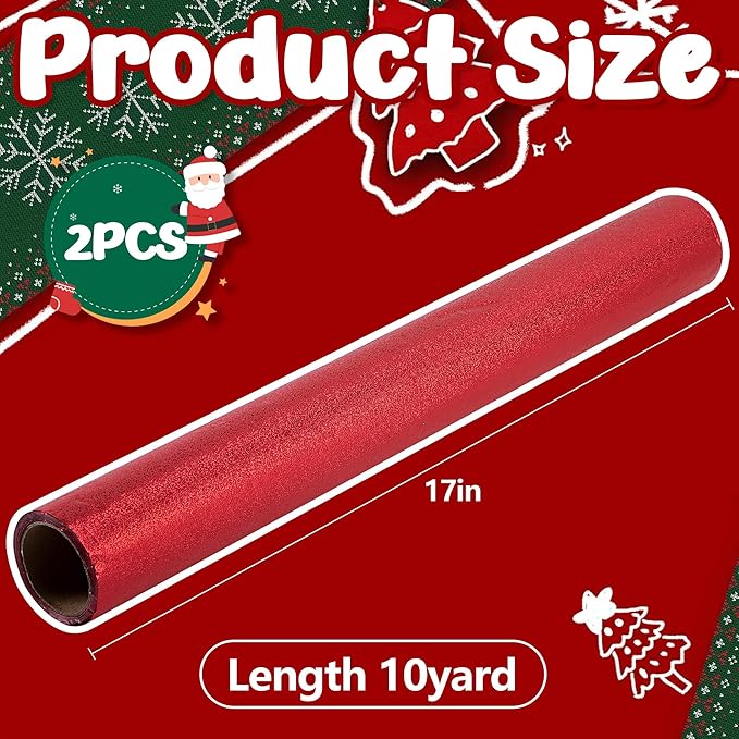 Adnee 2 Roll 10 Yard Floral Foil Plant Pot Covers,Matte Texture Christmas Plant Pot Foil,Red Floral Pot Wrapping Paper for Christmas Home Flower Pot DIY decor