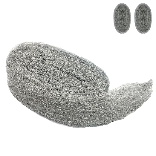 Steel Wool Mice Control, 2 Pack 3" x10 Ft Hole Filler, Gap Blocker, Barrier, Protect Against Animals in Holes Holes, Siding, Pipeline, Vents for Garden, House, Garage
