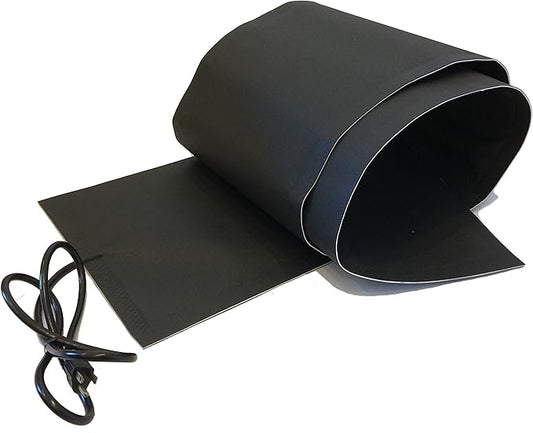 RHS Snow Melting System, Roof and Valley Heater, Ice and Snow Melting Mats, Sizes 8' feet x 13" inches, Color Black, 8 ft. mat Melts 2" inches of Snow per Hour, Buy Factory Direct, (8' ft. x 13" in.)