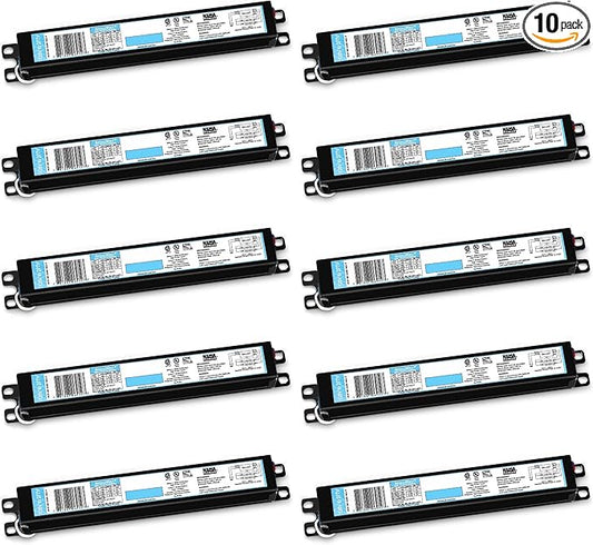 OHLECTRIC (10 Pack) Replacement for ICN-2P32-SC 1& 2 Lamp - T8 Fluorescent Electronic Ballast - 120-277 Volt - Instant Start - Standard and Energy Efficient Ballasts - UL Approved