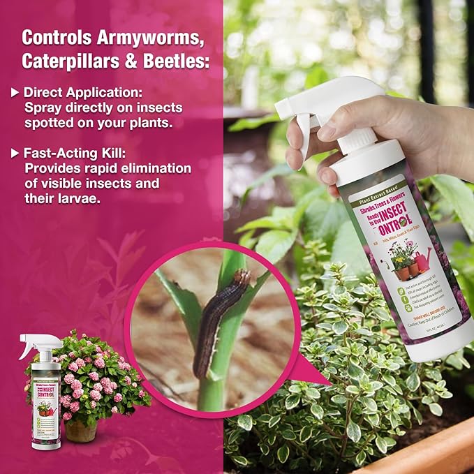 EcoVenger (Formerly EcoRaider) Garden Insect Control 16 oz, Plant Extract Based, Indoor & Outdoor, Kills Aphids, Mealybugs, Spider Mites and Gnats All Stages and Eggs, Non-Toxic Child & Pet Safe