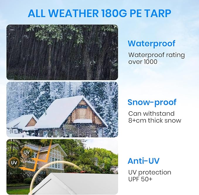 Carport 12x20 FT Heavy Duty, Outdoor Portable Garage with Removable Sidewalls & Doors, Waterproof, UV-Resistant Canopy Shelter for Vehicles, Boats, RVs, Trucks, All-Season Car Port,White