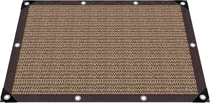 80% Shade Cloth -6.5x10FT Sunblock Net with Grommet,Lightweight and Durable UV Protection,Shade Cloth for Garden Patio Pergola Balcony Plants Greenhouse Dog Kennel Chicken Coop Outdoor