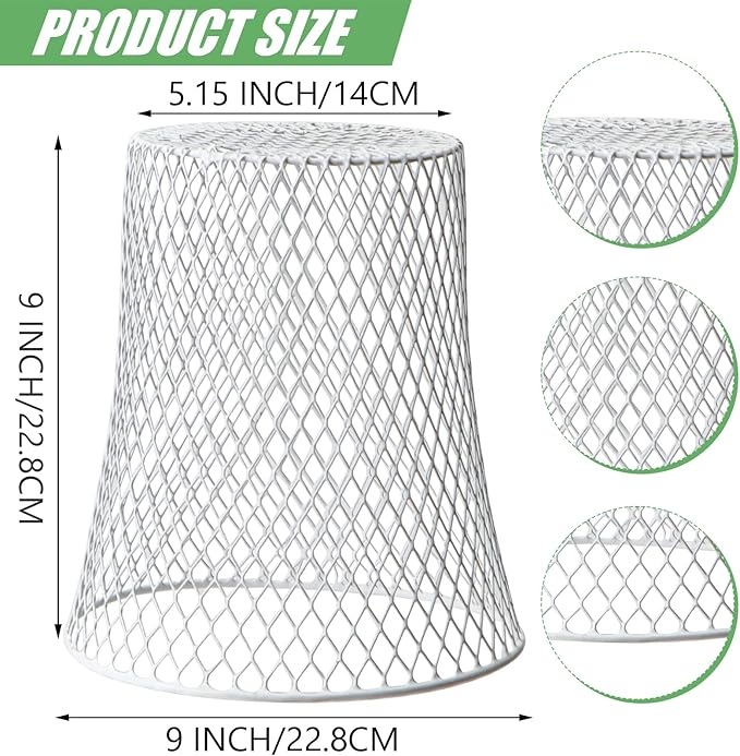 20 Pcs 99inch Chicken Wire Plant Covers Garden Cloches Metal Heavy Duty Plant Protector for Keeping Bunnies Squirrels Birds Other Out