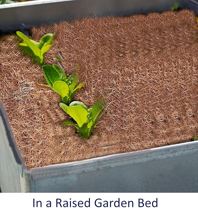 Deepthi Coco Coir Fiber Sheet Roll – 24 x 36 Inch, Pack of 3 – Natural Coconut Mat for Planters, Garden Beds, Pet Cages, Basket Liners, Reptile Bedding, Snow/Ice Anti-Slip Mat, Mulch Barrier