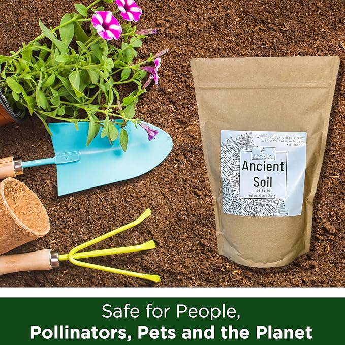 Elm Dirt Premium Ancient Soil for All Plants - Organic for Outdoor & Indoor Use | Garden Soil for Plant Nutrients Growth & Protect From Bugs - Roots Organic, 10lbs