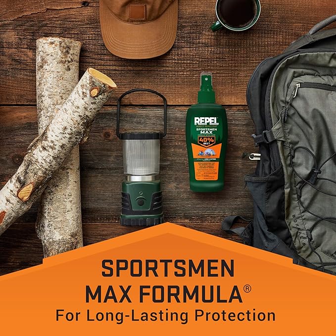 Repel Insect Repellent Sportsmen Max Formula Spray Pump 40% DEET, 6-Ounce, 12-Pack ,Yellow, 72.0 Fl.Oz