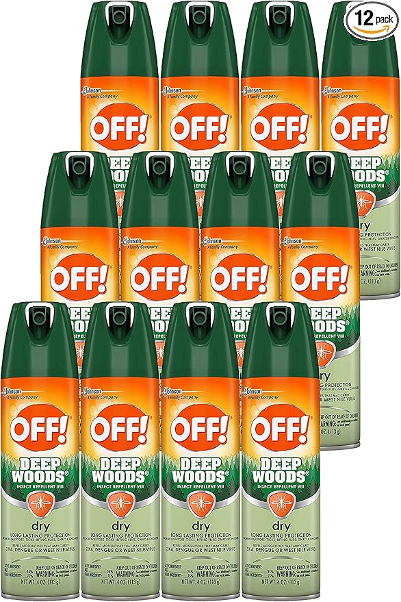 OFF! Deep Woods Insect Spray VIII Dry 4 Ounce (Pack of 12)