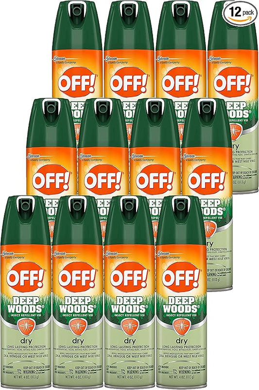 OFF! Deep Woods Insect Spray VIII Dry 4 Ounce (Pack of 12)