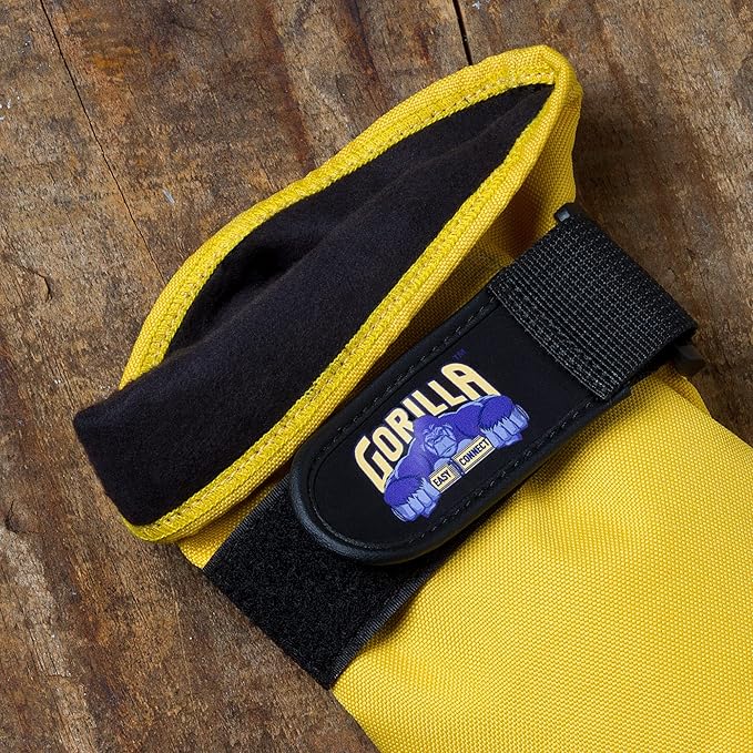 Gardening Gloves Lightweight Tough Heavy Duty Long Sleeve Leather Pruning Gloves with Adjustable Strap