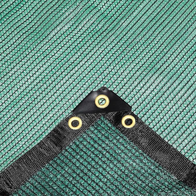 e.share 70% Shade Cloth for Garden, 3 Ft X 10 Ft Sun Shades Outdoor Patio with Grommets for Plant Covers,Porch Screen,Pergola Shade Cover,Greenhouse,Green